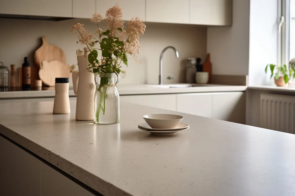 plan-travail-quartz-beige